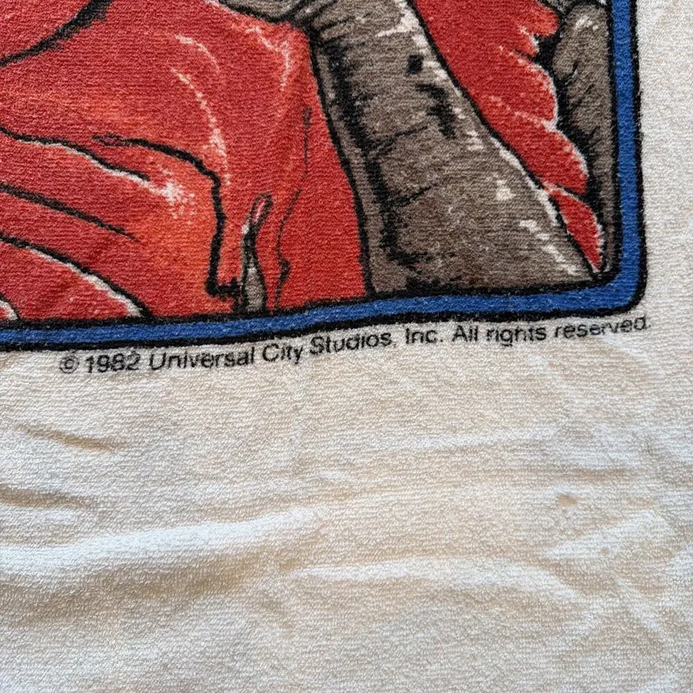 Vintage 1982 E.T. The Extra-Terrestrial Beach Towel I'll Be Right Here Universal